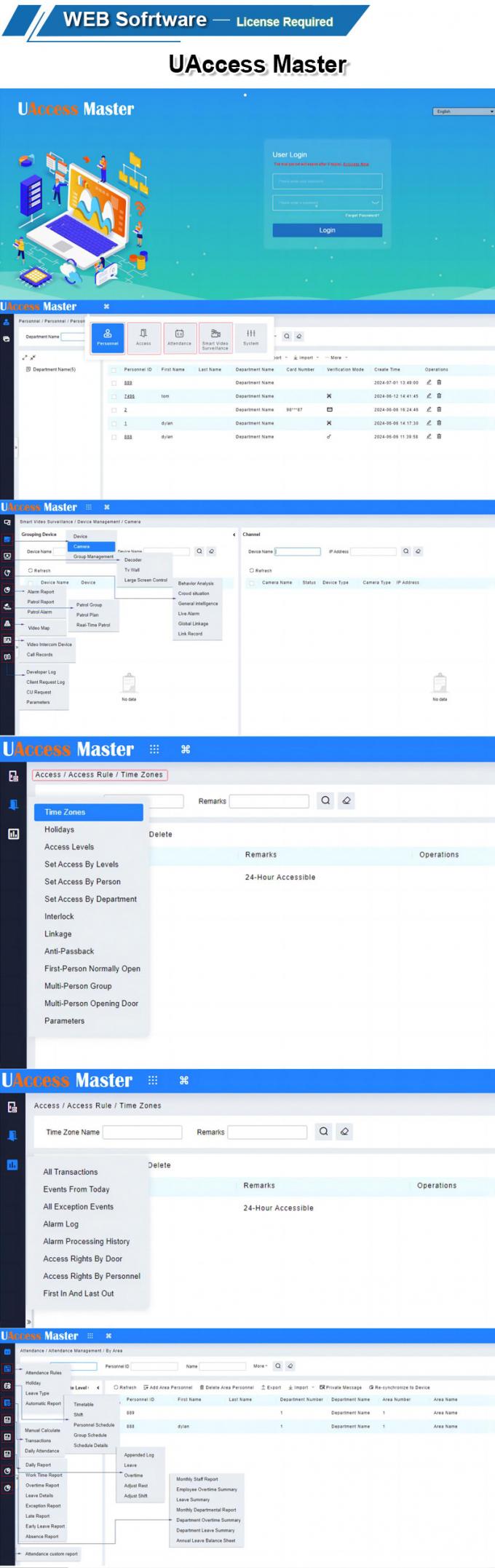 Facial e impressões digitais e cartão RFID 3