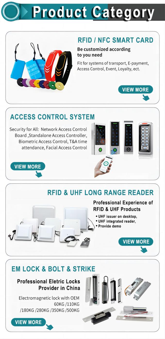 Facial e impressões digitais e cartão RFID 8