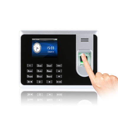 Sistema de controle de acesso por impressão digital biométrica e leitor de cartão RFID Terminal de controle de ponto com bateria